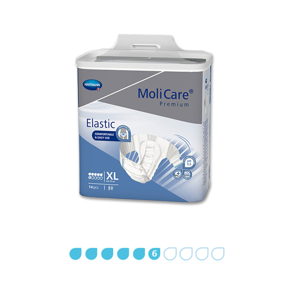 Molicare Premium Mobile 6 Drops Small Waist 60cm 90cm Unisex 1475ml