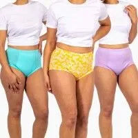 Conni Classic Underwear Daisy, Aqua & Bubblegum - 3PACK