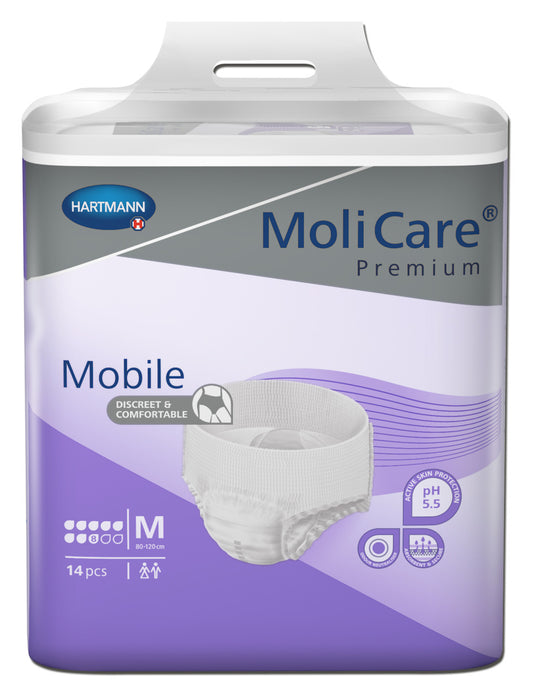 Molicare Premium Mobile 8 Drops Medium Waist 80 120cm Unisex 2015 Ml