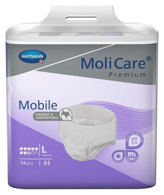 Molicare Premium Mobile 8 Drops Large Waist 100 150cm Unisex 2279ml